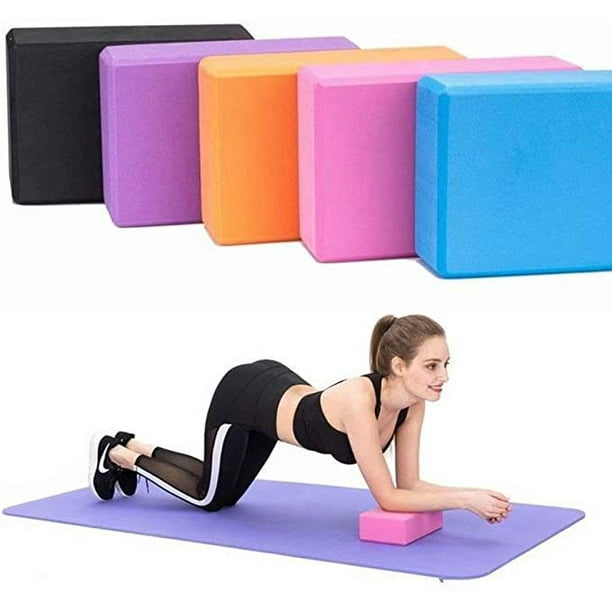 Yoga Block EVA Foam Brick Non-Slip Stretching Aid Gym Pilates Exercise Fitness 